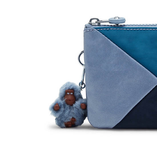 Bolsas Kipling Creativity Large Classic Pouch Azules Grises | MX 2075EB